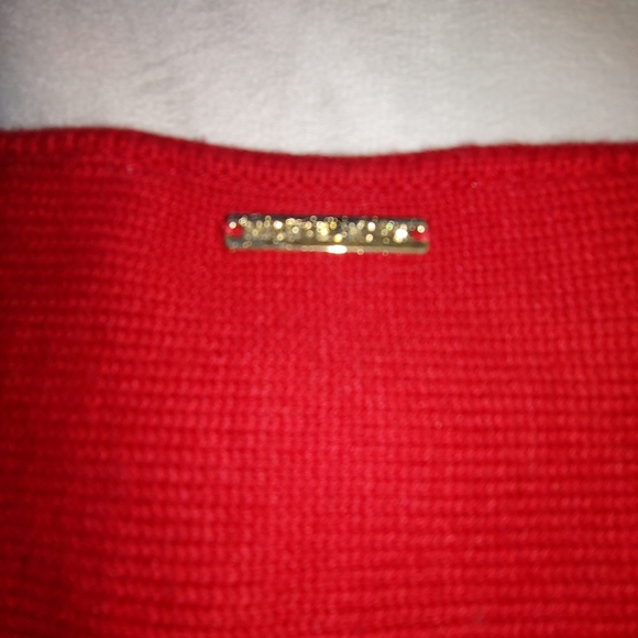 EUC Plus Size MICHAEL by Michael Kors Red Sweater with Gold Zip Detail – Size 1X - Picture 11 of 16
